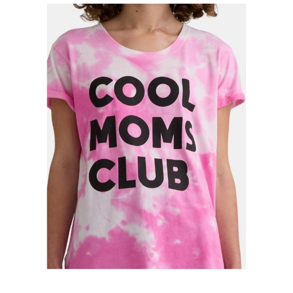CELEBRATE! PINK TIE DYE COOL MOM CLUB TEE